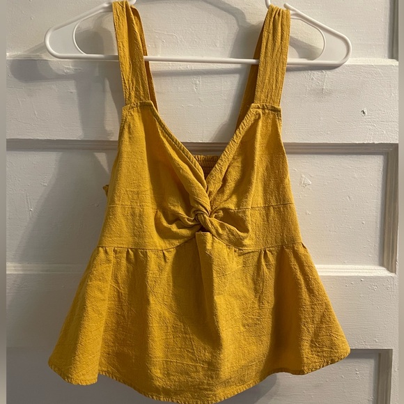 OWO - Yellow Peplum Tank - Picture 1 of 2
